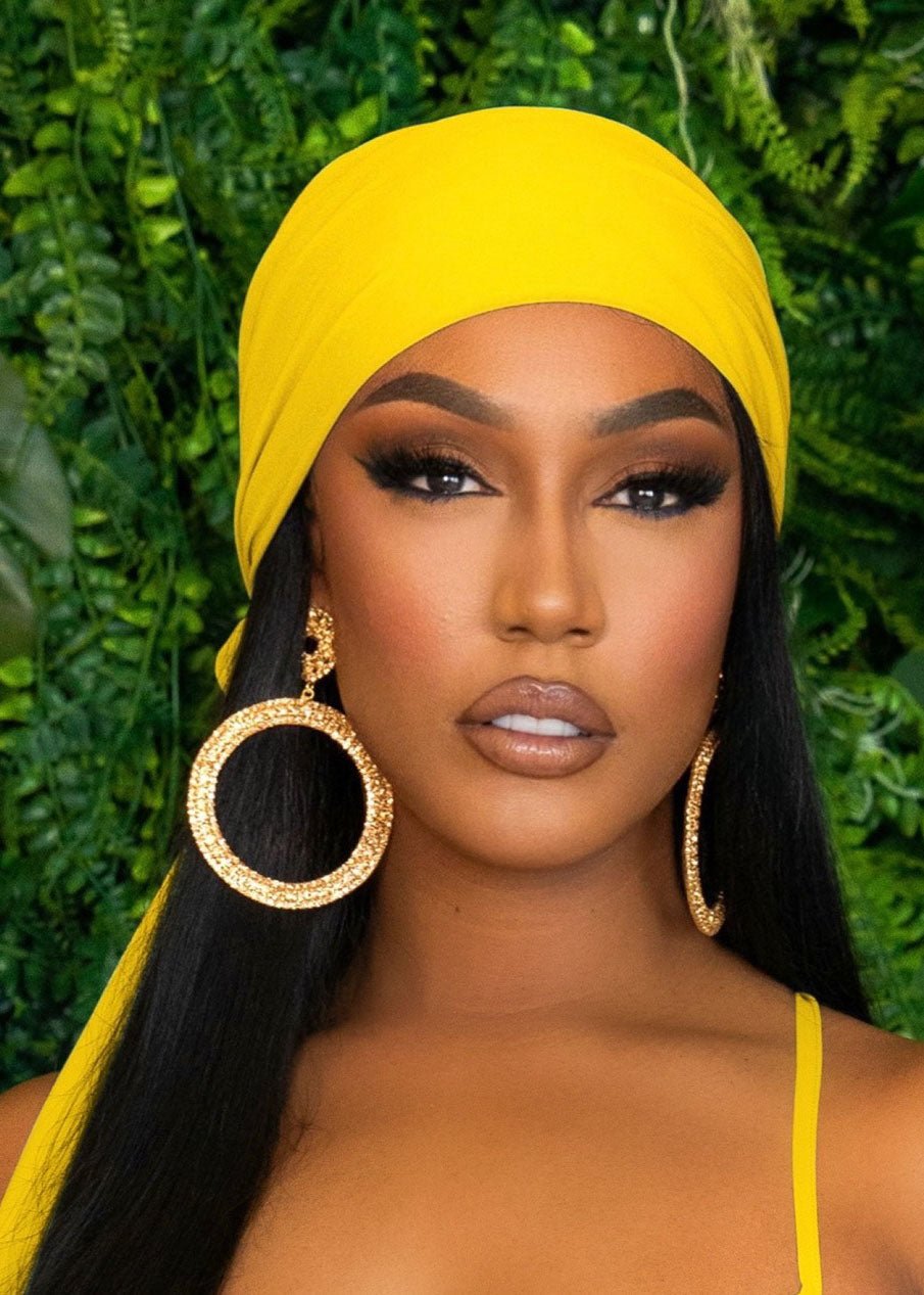 Glam Vacay Yellow Scarf Apparel & Accessories Ellaé Lisqué