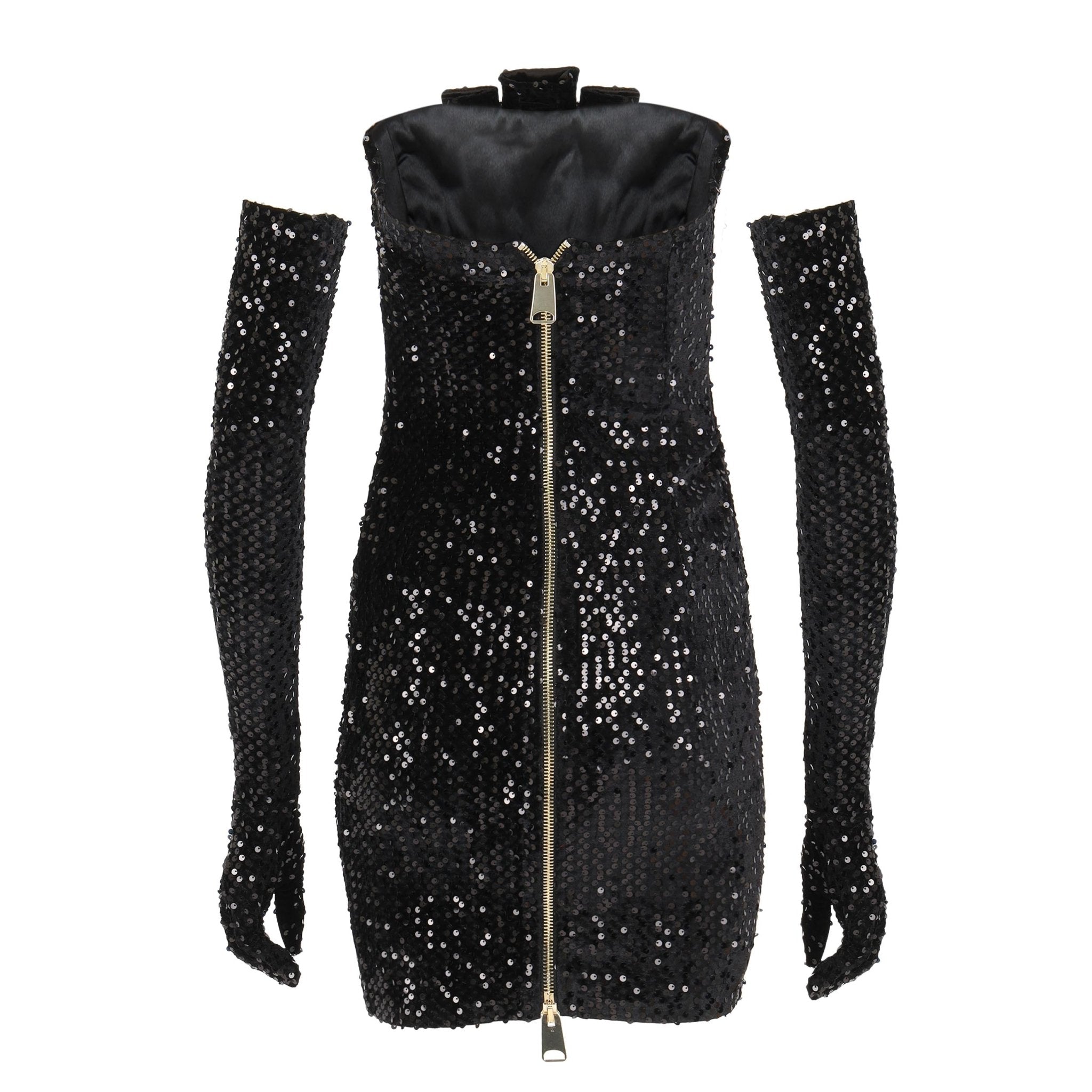 Hourglass Black Sequin Dress Hourglass Black Sequin Dress