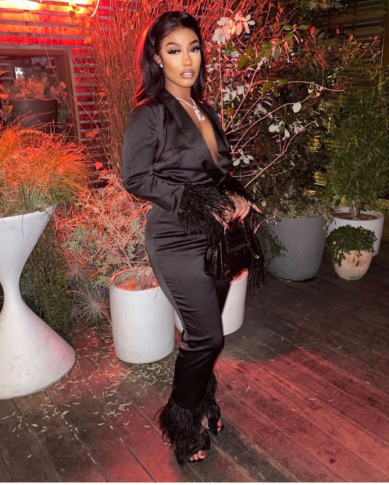 Sophisticated Woman Black Jumpsuit Clothing Ellaé Lisqué