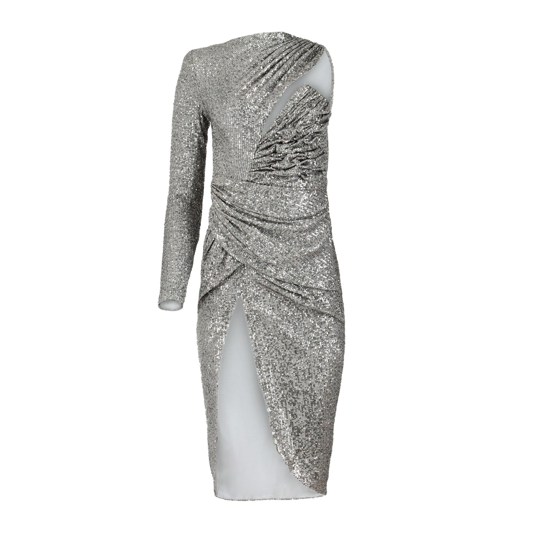 Style and Grace Silver Sequin Dress Ella Lisqu Style and Grace Silver Sequin Dress Ella Lisqu